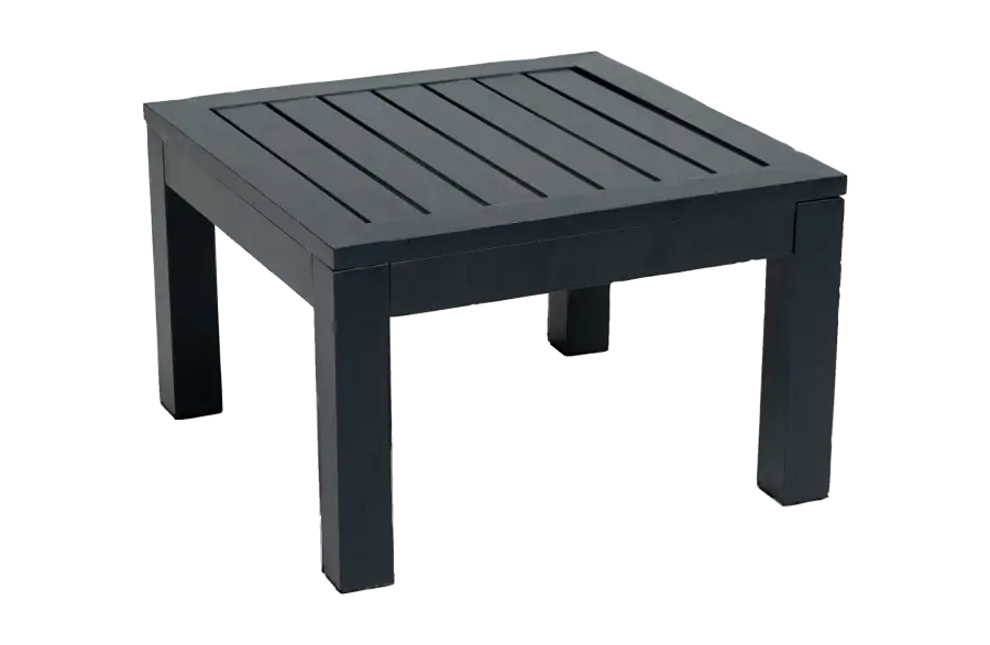 Bijzettafel Bezano 50x50cm | Matt Black | Aluminium