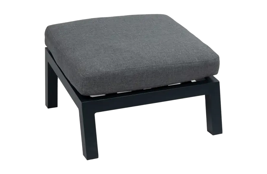 Voetenbank Bezano | Matt Black/Grey | Aluminium