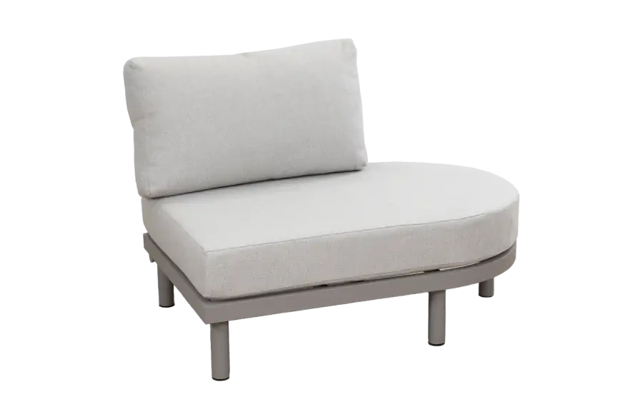 Bankdeel Ovaal Cavallino | Beige/Camel | Aluminium & Rope