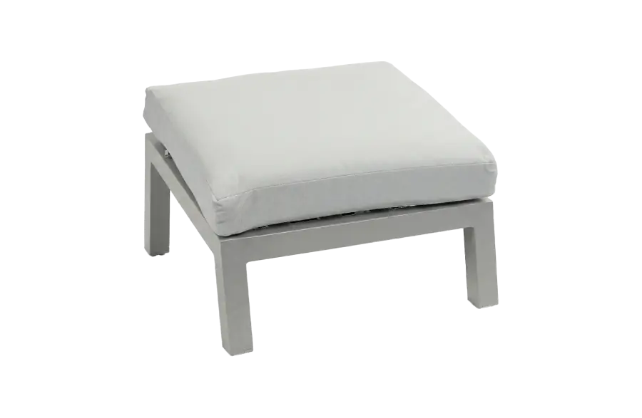 Voetenbank Bezano | Taupe & Champagne | Aluminium 