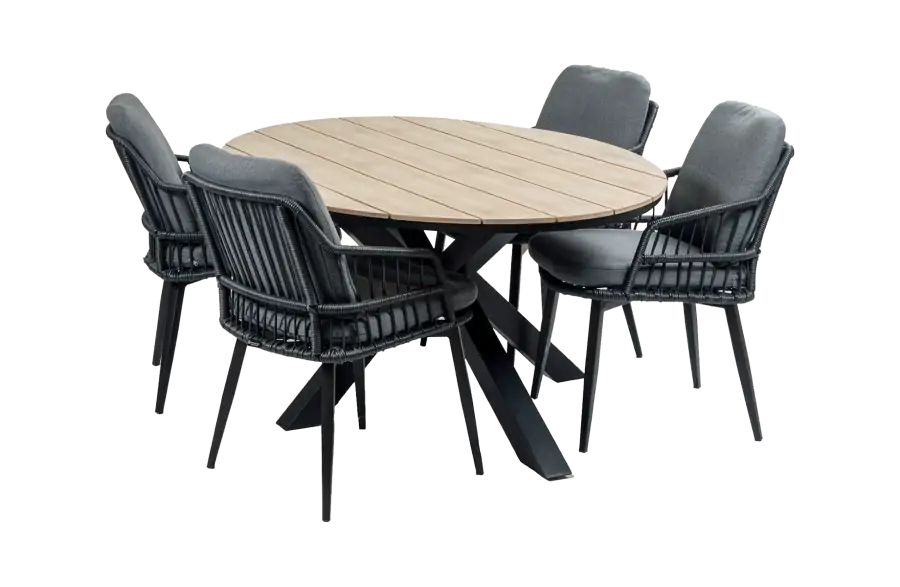 5delige-4persoons-tuinset-isabel-wood-buitentafel-4-seizoenen-tuinmeubelen