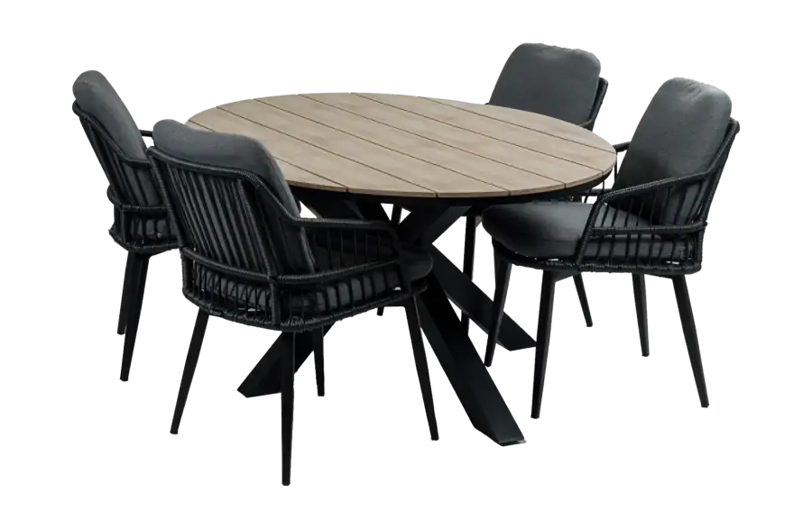 5delige-4persoons-tuinset-isabel-wood-buitentafel-4-seizoenen-tuinmeubelen