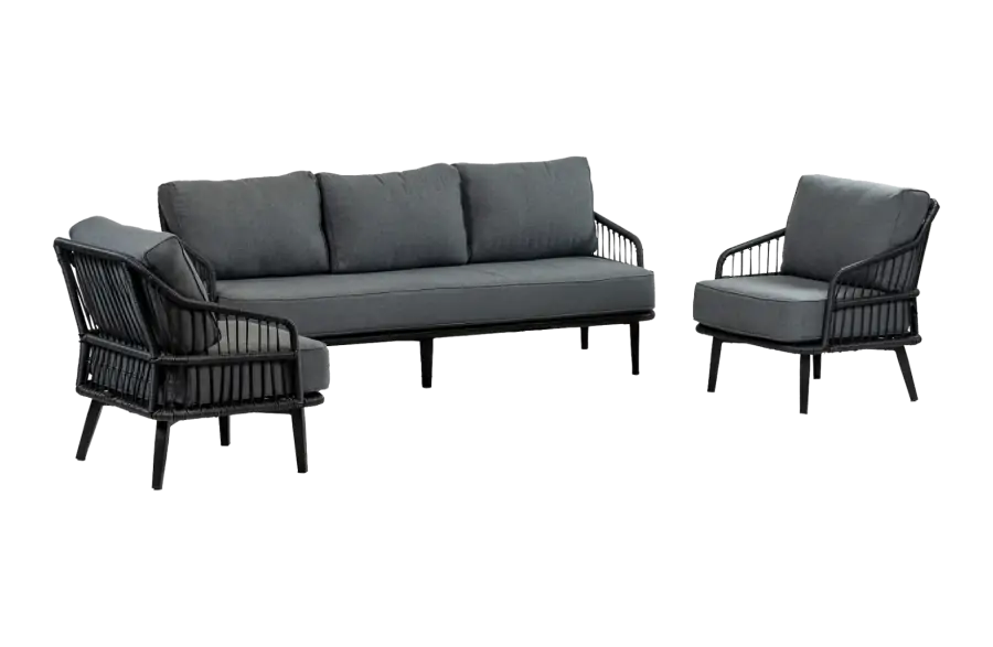 Isabel-black-3zits-loungestoel-modern-4-seizoenen-tuinmeubelen