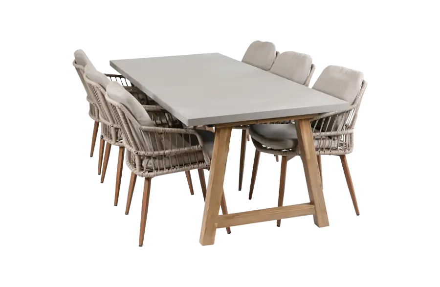 Isabel-houtenpoot-rock-beton-tuintafel-tuinset-4-seizoenen-tuinmeubelen-1