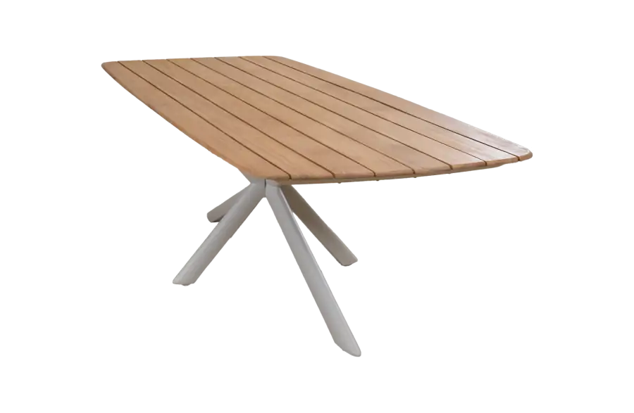 Tuintafel Leverano 240x100cm | Naturel | Aluminium & Teak