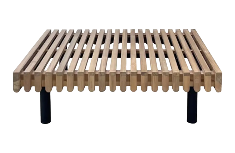 Loungetafel Lissabon | 80x80cm | Acacia & Aluminium