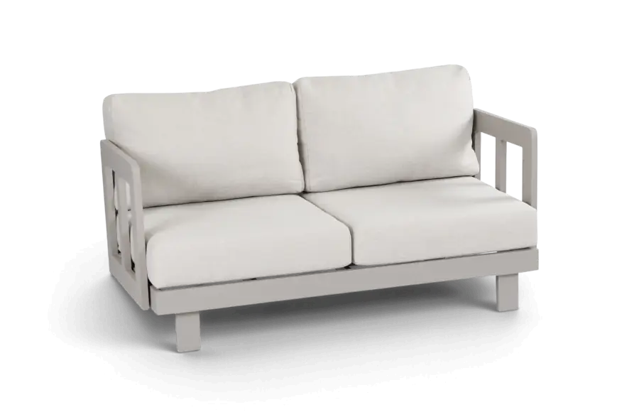 Loungebank 2 persoons Tulum Camel van Aluminium PNG