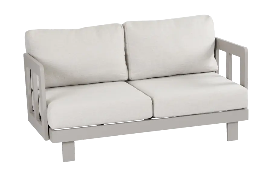 Loungebank 2 persoons Tulum Camel van Aluminium PNG