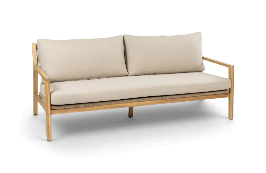 Loungebank Felline Naturel Acaciahout Rope PNG
