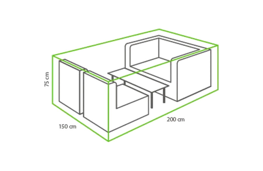 Outdoor Covers Loungeset beschermhoes | 200x150x75cm