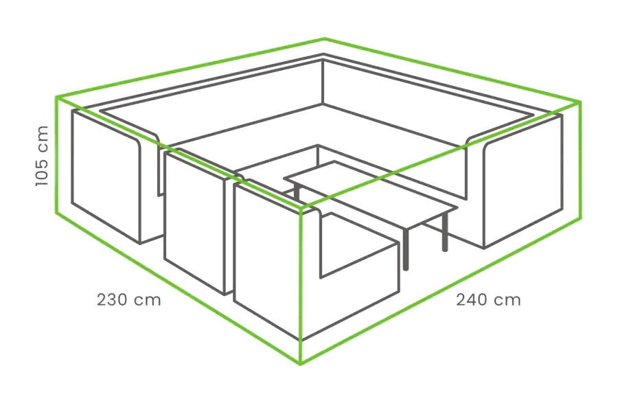 Outdoor Covers Loungeset beschermhoes | 240x235x105cm