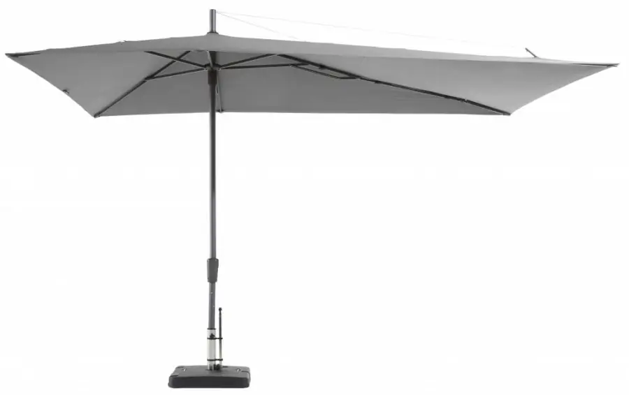 Madison Parasol | Asymetric Sideway | Light Grey | 220x360cm 