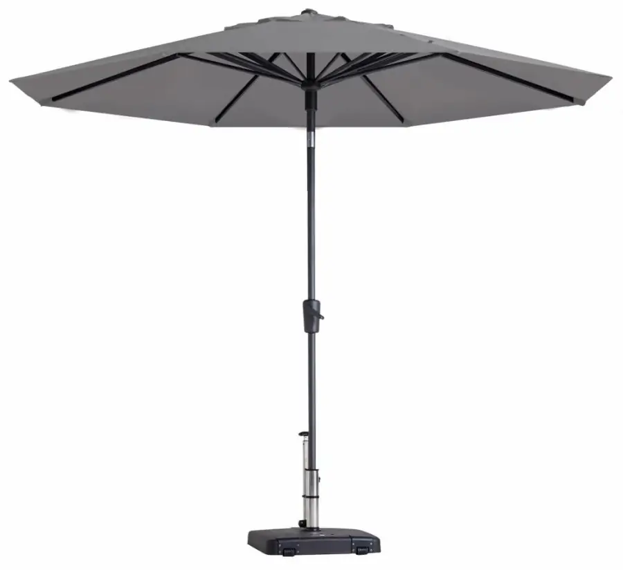 Madison Parasol | Paros Luxe Round | Light Grey | ∅300cm 