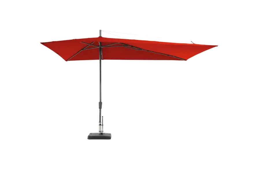 Madison Parasol | Asymetric Sideway | Brick Red | 220x360cm 