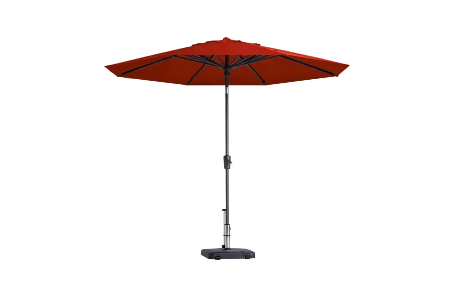 Madison Parasol | Paros Luxe Round | Brick Red | ∅300cm 