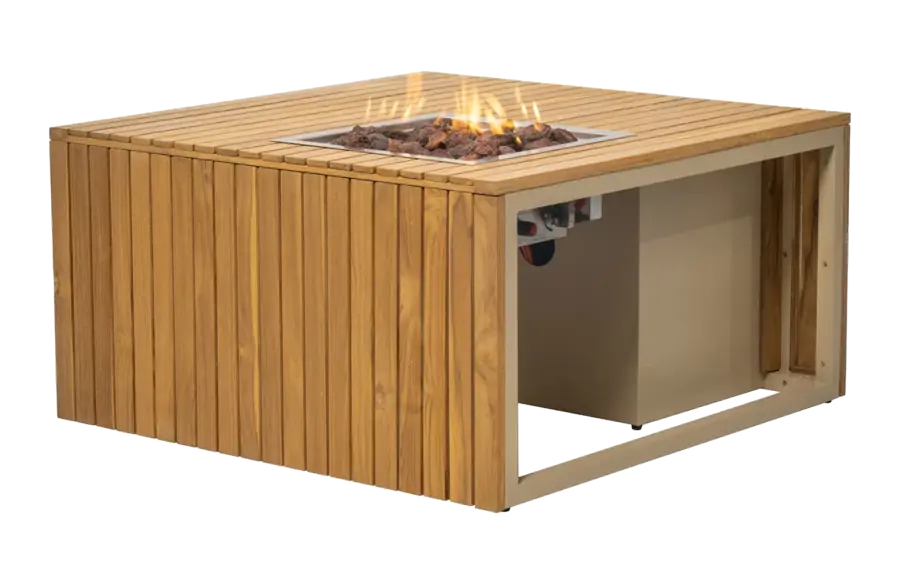 Vuurtafel Mida 90x90cm | Sand | Enjoyfires