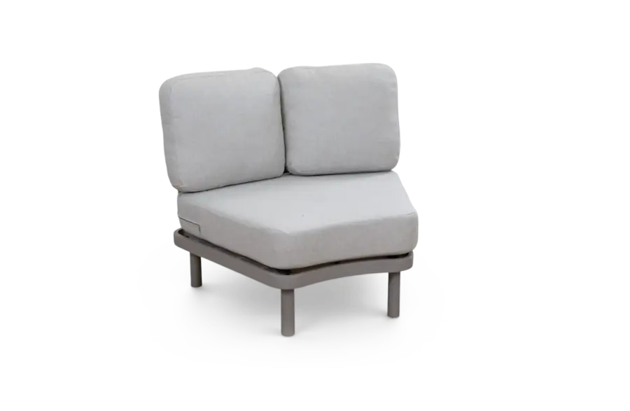 Middenelement loungebank Bari Beige Camel Aluminium Camel PNG
