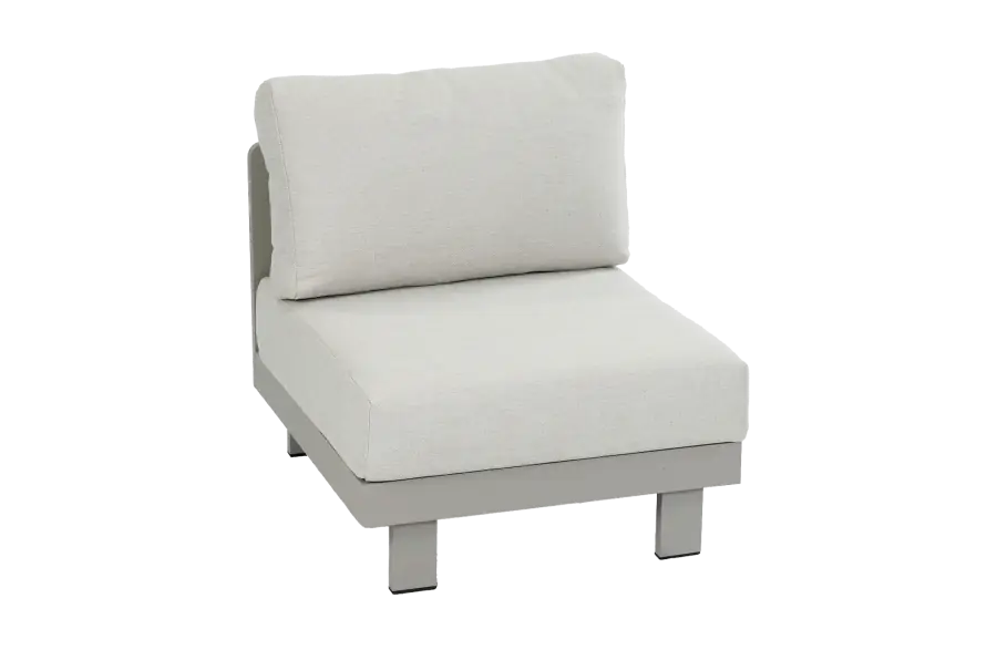 Middenelement loungeset tulum beige camel aluminium PNG