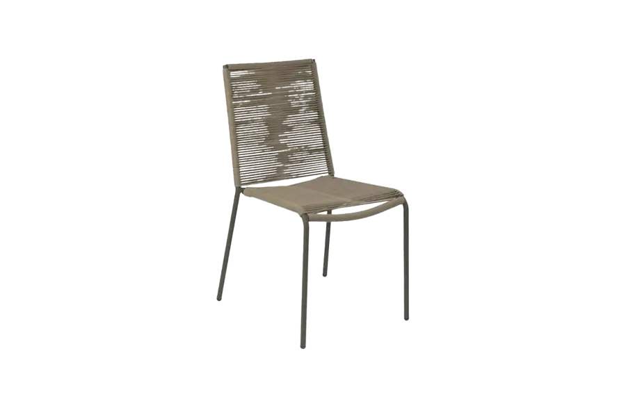 Stapelbare Tuinstoel Novara Olive Rope | Modern & Praktisch