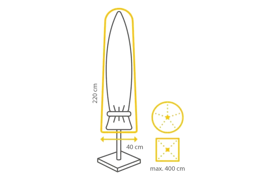 Outdoor Covers Parasol beschermhoes | 220x40cm