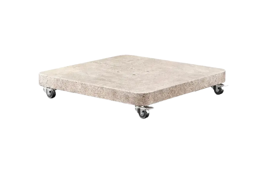Parasolvoet Venezia Round Edge 120KG | Beige | Graniet | Platinum