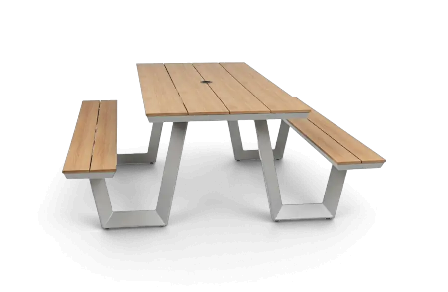 Picknicktafel Coffee Bay Camel Aluminium Tecon Teak PNG