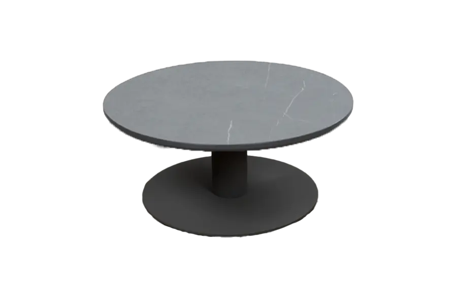 Loungetafel Barletta ø80cm | Desert Pearl & Black