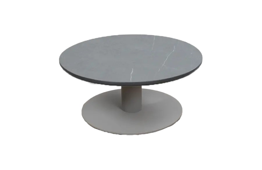 Loungetafel Barletta ø80cm | Desert Pearl & Camel