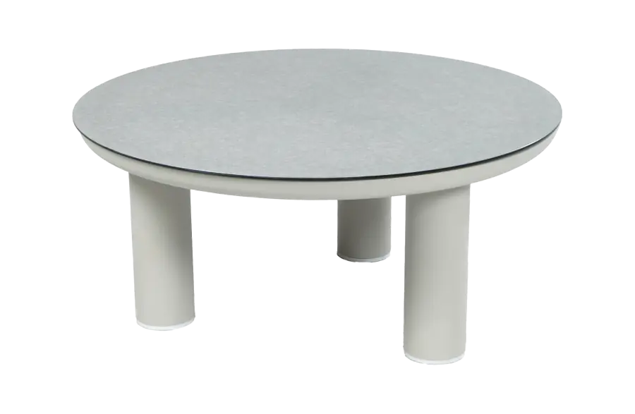 Loungetafel Capri 80øcm | Naturel & Ceramic Brono