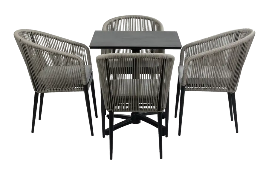 Gent-black-tuinset-inklapbare-tafel-5-delig-hpl-4-seizoenen-tuinmeubelen