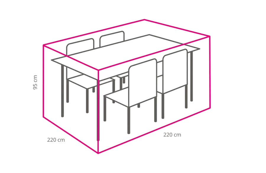 Outdoor-covers-beschermhoes-tuinset-220x220x95cm-afmetingen