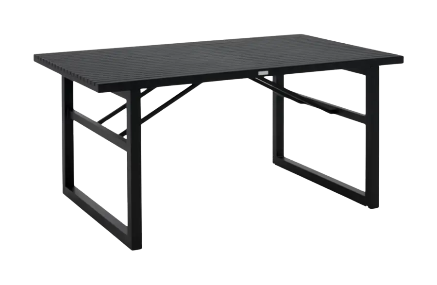 Tuintafel Vevi 160cm brafab black aluminium PNG