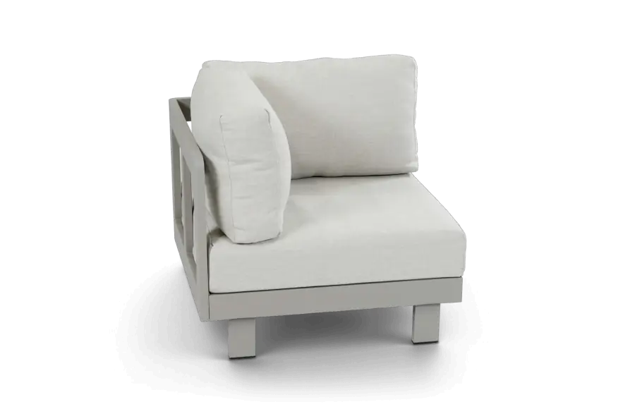 Hoekelement Tulum beige camel aluminium PNG