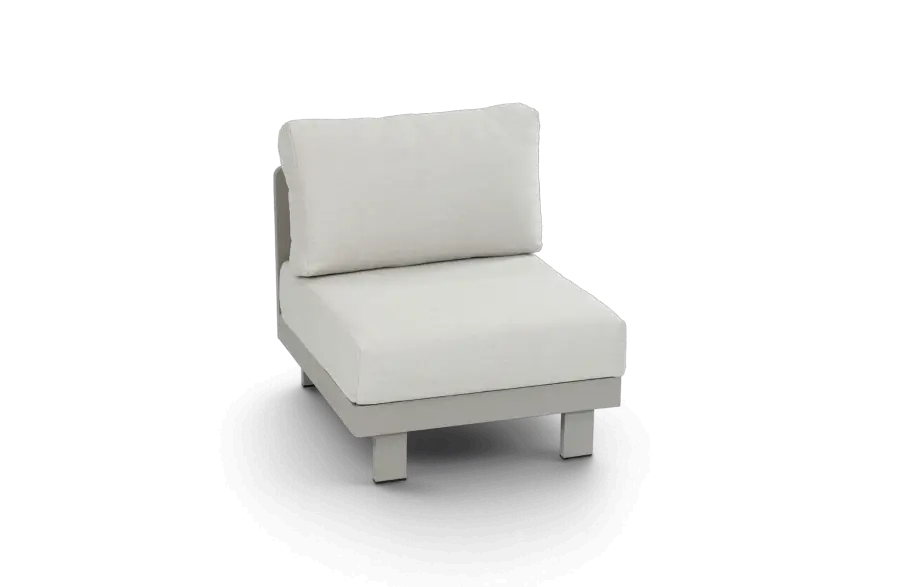 Middenelement loungeset tulum beige camel aluminium PNG