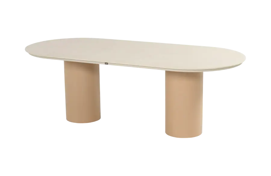 Tuintafel Valencia 220x100cm | Cappuccino & Beige | Hartman
