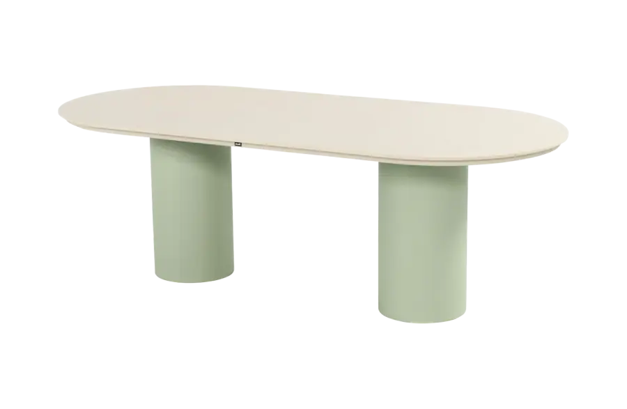 Tuintafel Valencia 220x100cm | Soft Green & Beige | Hartman