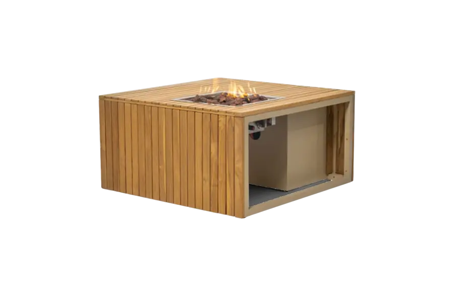Vuurtafel Mida 90x90cm | Sand | Enjoyfires
