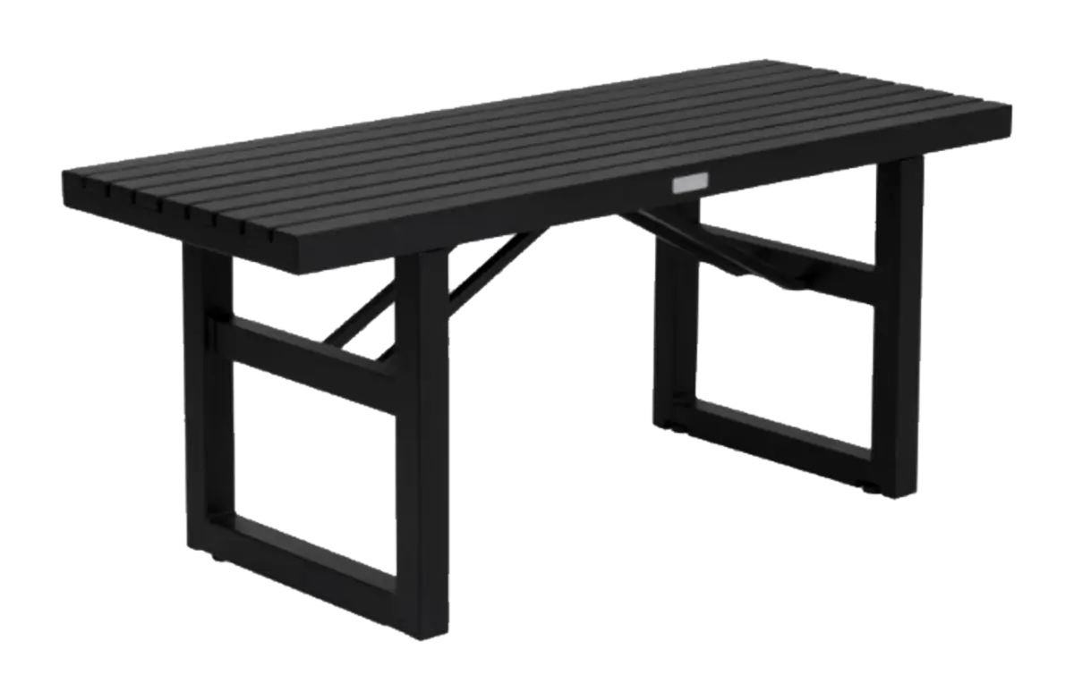 Tuinbank Vevi | 105cm | Aluminium | Black