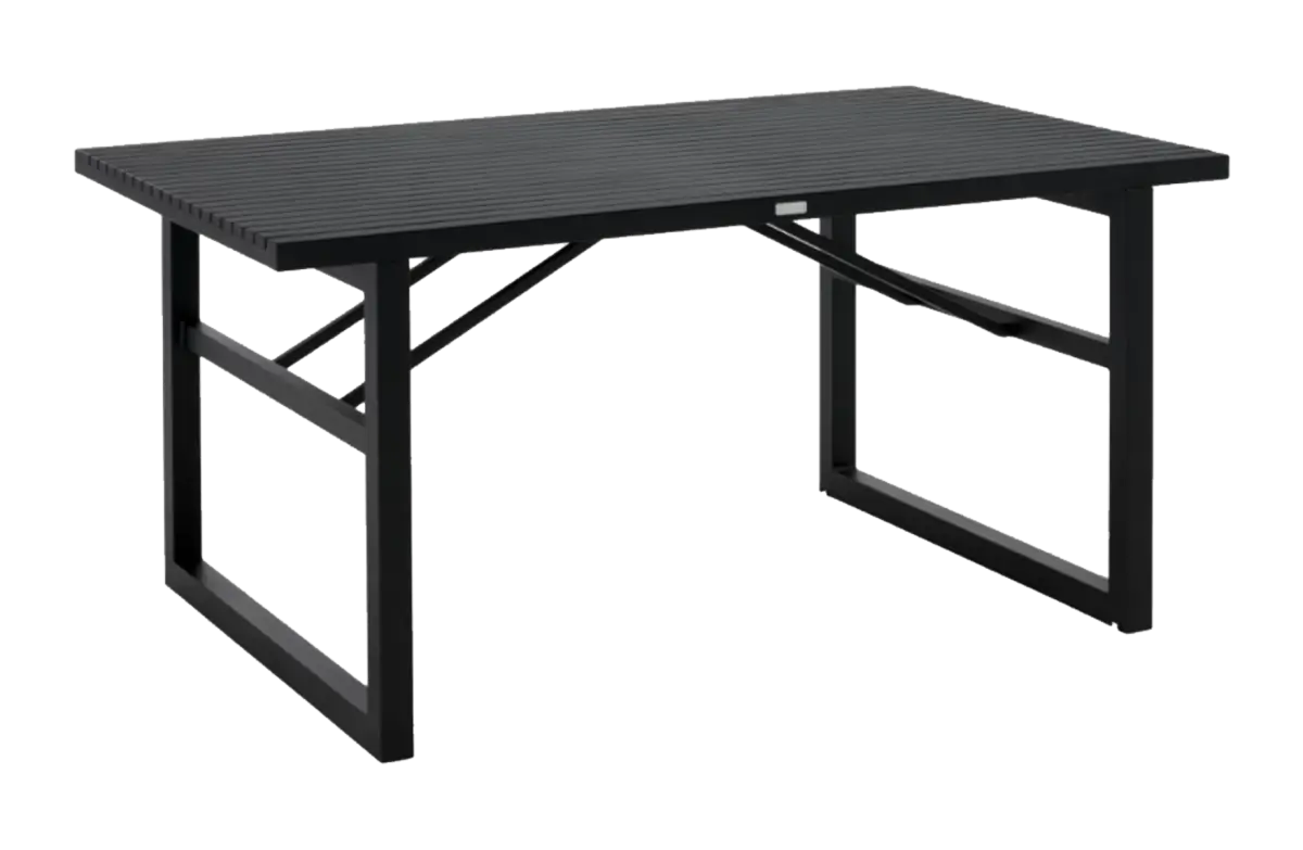 Tuintafel Vevi 160x90cm | Aluminium | Black