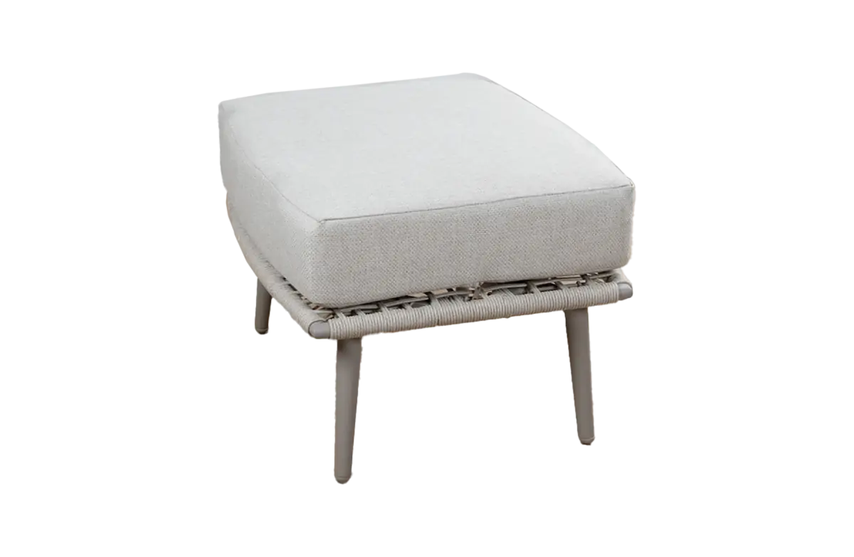 Hocker Alezio | Met kussen | Beige & Camel