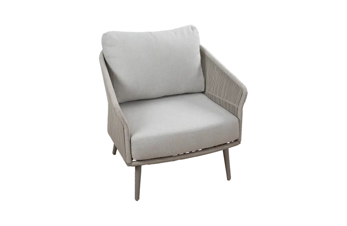 Loungestoel Alezio | Beige & Camel