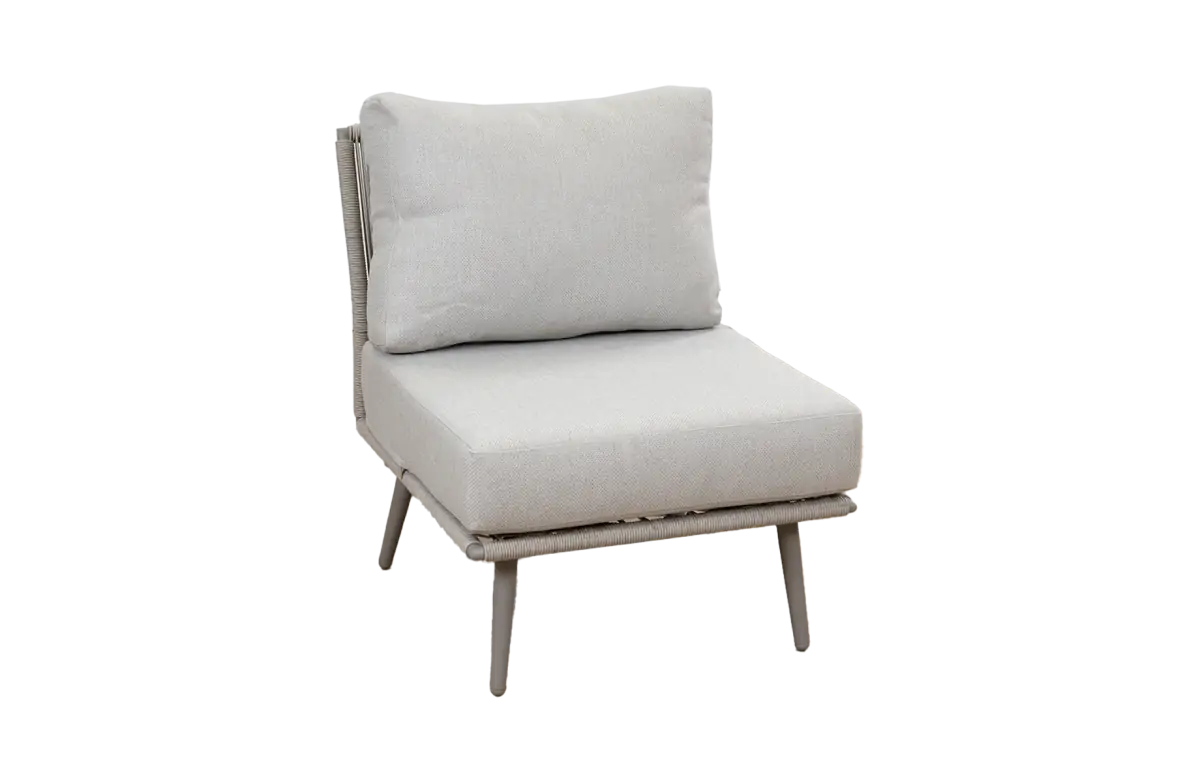 Midden element Alezio | Beige/Camel | Aluminium & Rope