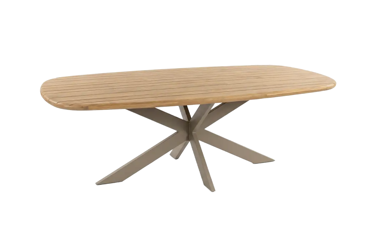 Low dining tuintafel 220x110cm Aurora | Teak & Sable | Acaciahout