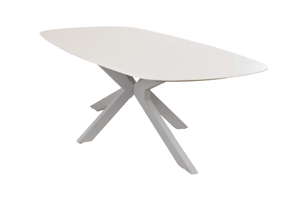 Dining tuintafel Barletta 240x115cm | Sandstone/Camel | Aluminium & Kunststof