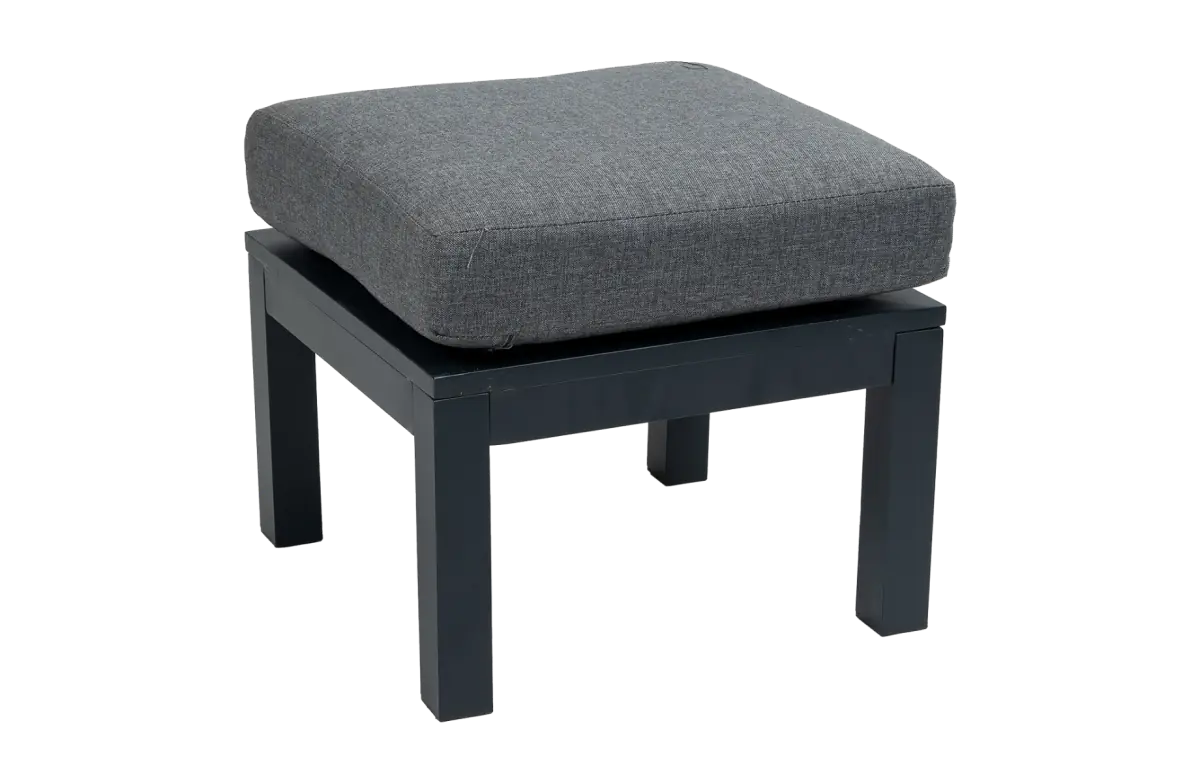 Hocker Bezano | Matt Black/Grey | Aluminium
