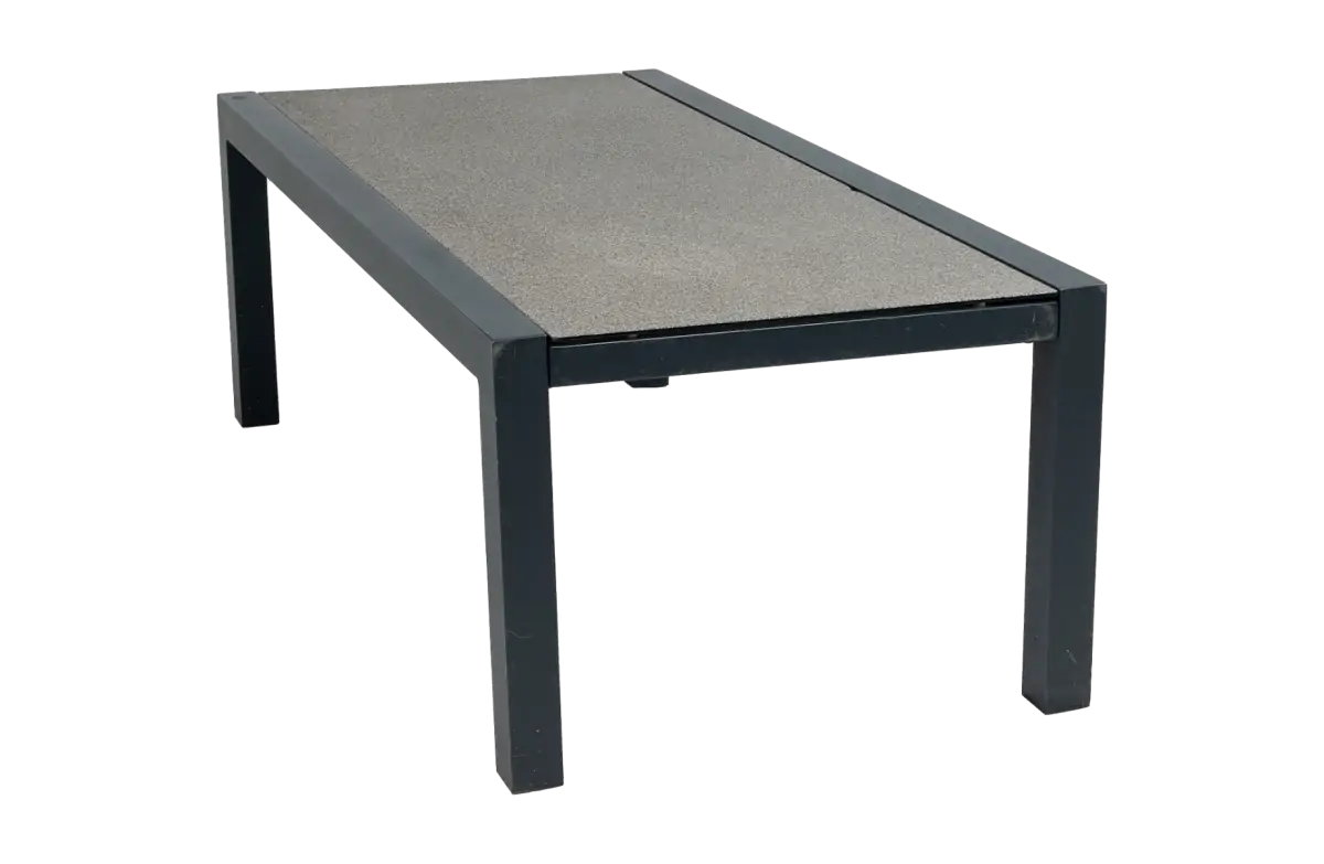 Loungetafel Bezano 120x60cm | Matt Black | Aluminium
