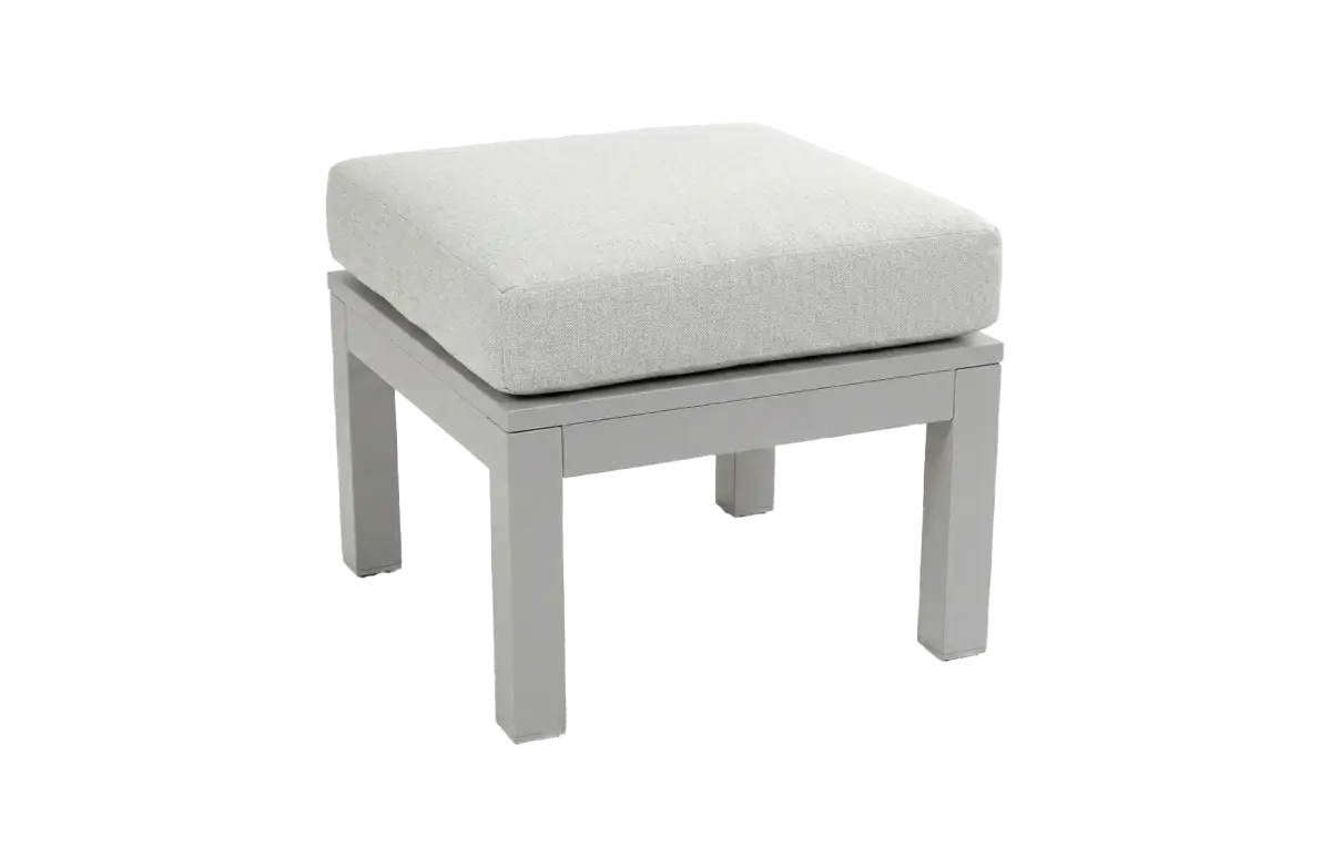 Hocker Bezano | Taupe & Champagne | Aluminium