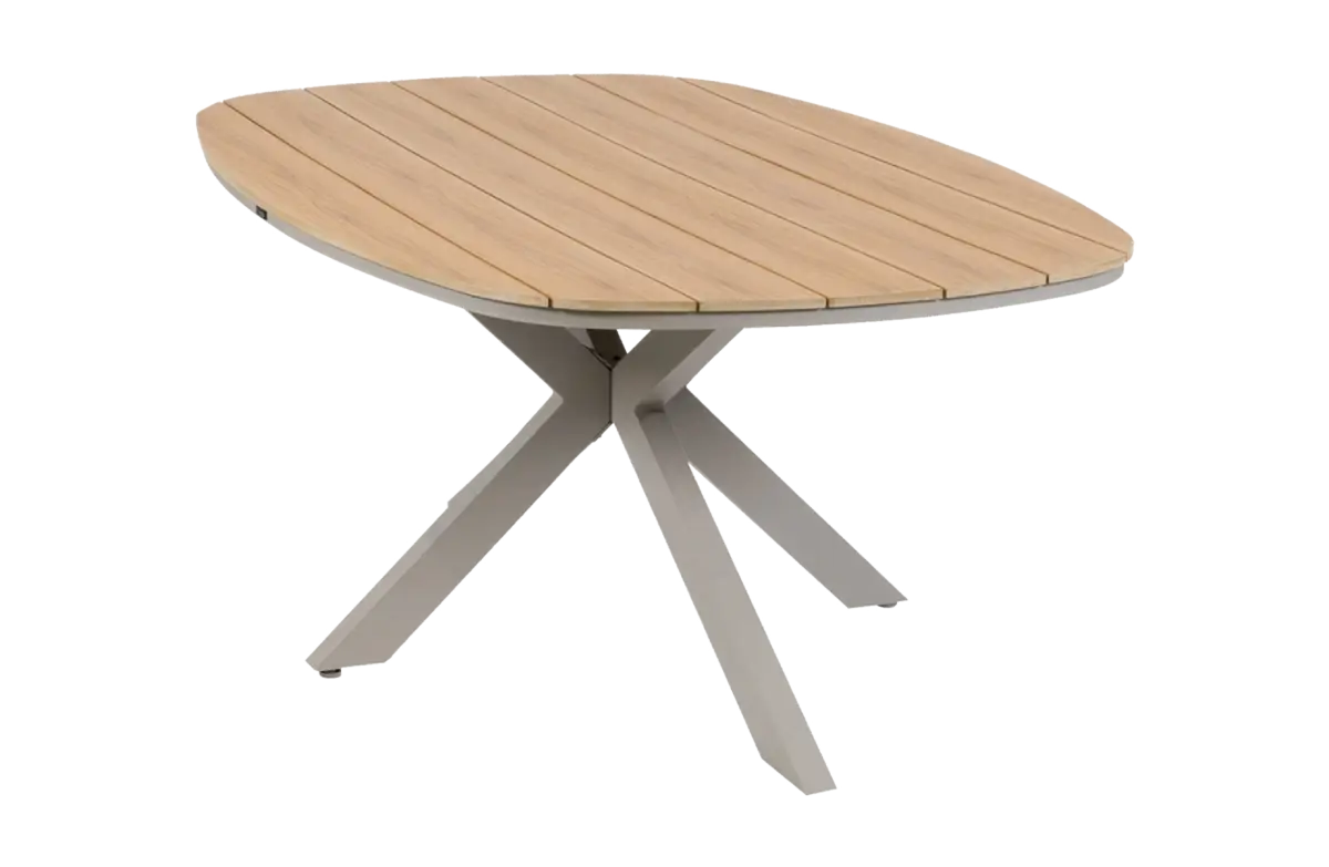 Tuintafel Cadiz 180x115cm | Tecon Teak & Camel