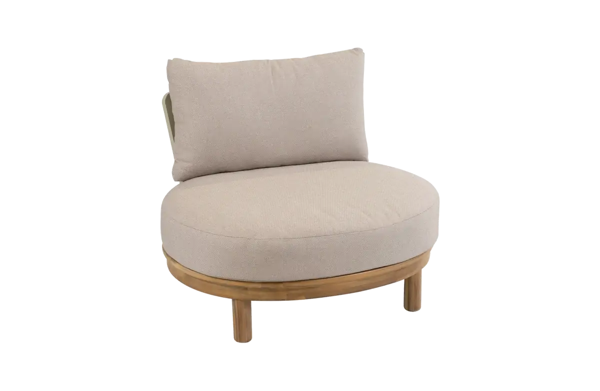 Loungestoel Cancun | Acacia Teaklook & Sand