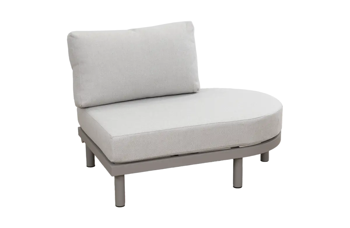 Bankdeel Ovaal Cavallino | Beige/Camel | Aluminium & Rope